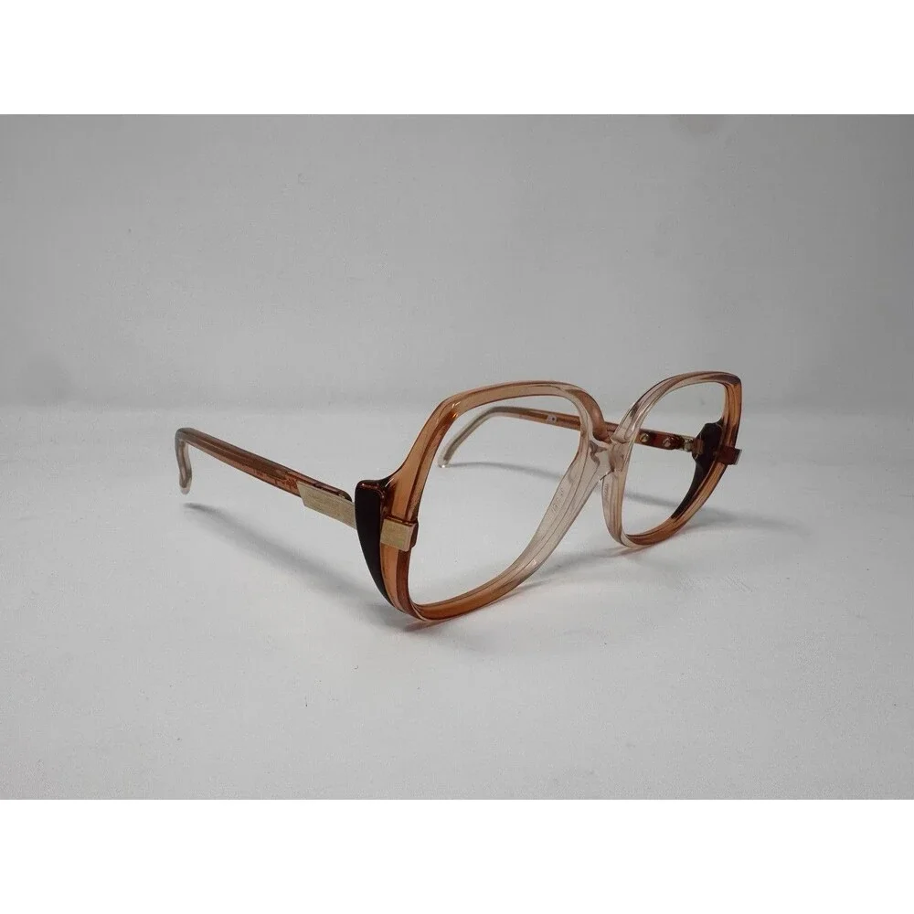 Vintage American Optical AO207 Eyeglass Frames Only 50-17-130 Amber USA